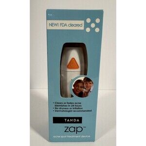 Tanda Zap Acne Spot Treatment Device Blue Light Sonic Vibration FDA Approved
